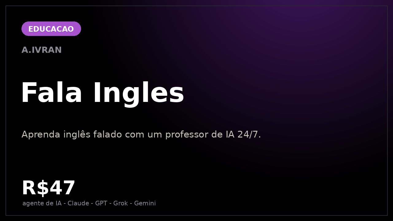 Fala Ingles